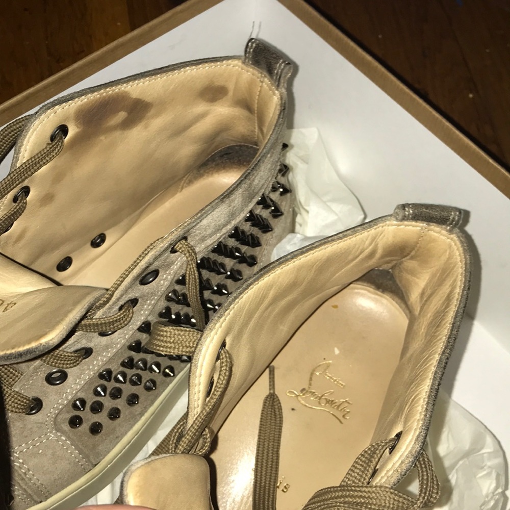 Authentic Taupe Louboutins with Spikes - Picture 5 of 7